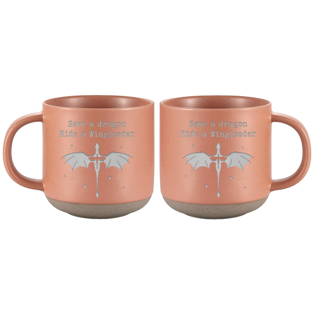 Engraved Wingleader Mug - Dragon Rider Inspired Coffee Cup, Bookish Fantasy Drinkware 12OZ, Unique Reader Present for Fans