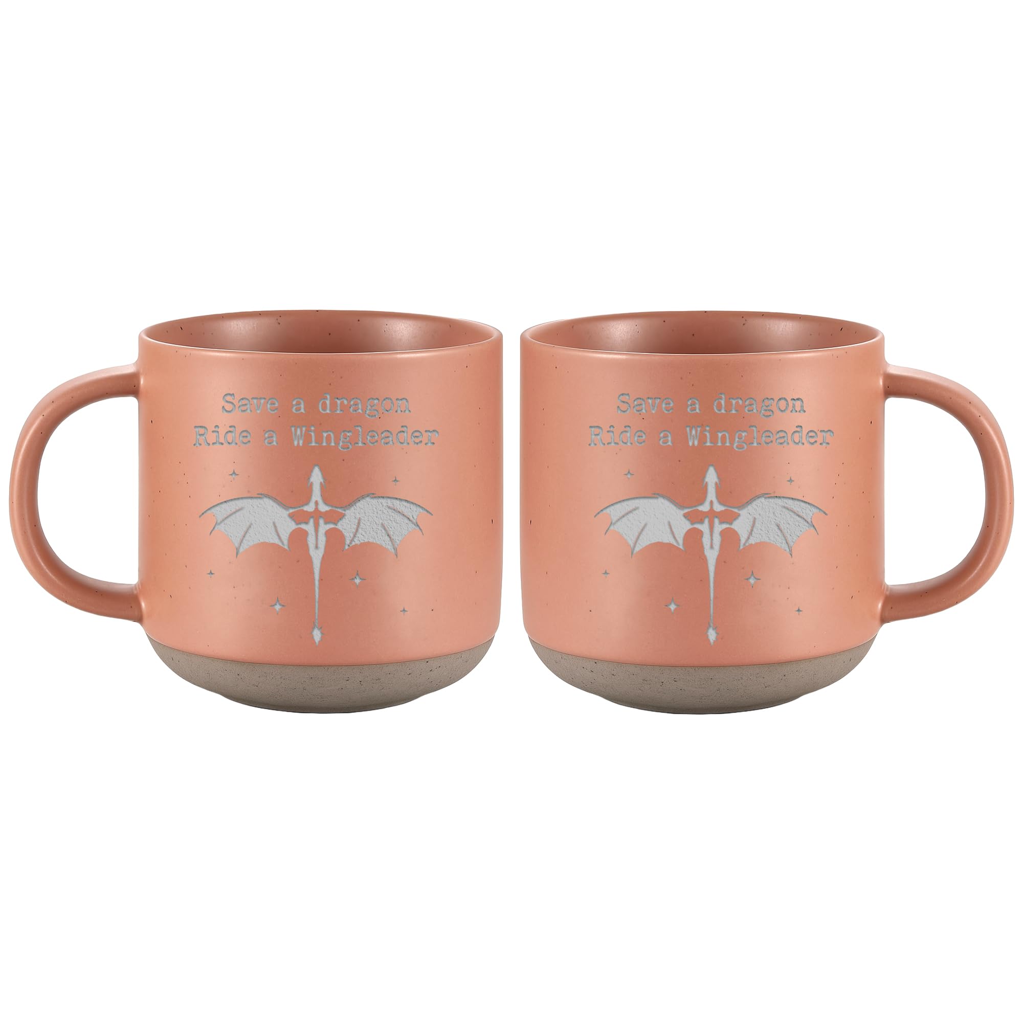 Engraved Wingleader Mug - Dragon Rider Inspired Coffee Cup, Bookish Fantasy Drinkware 12OZ, Unique Reader Present for Fans
