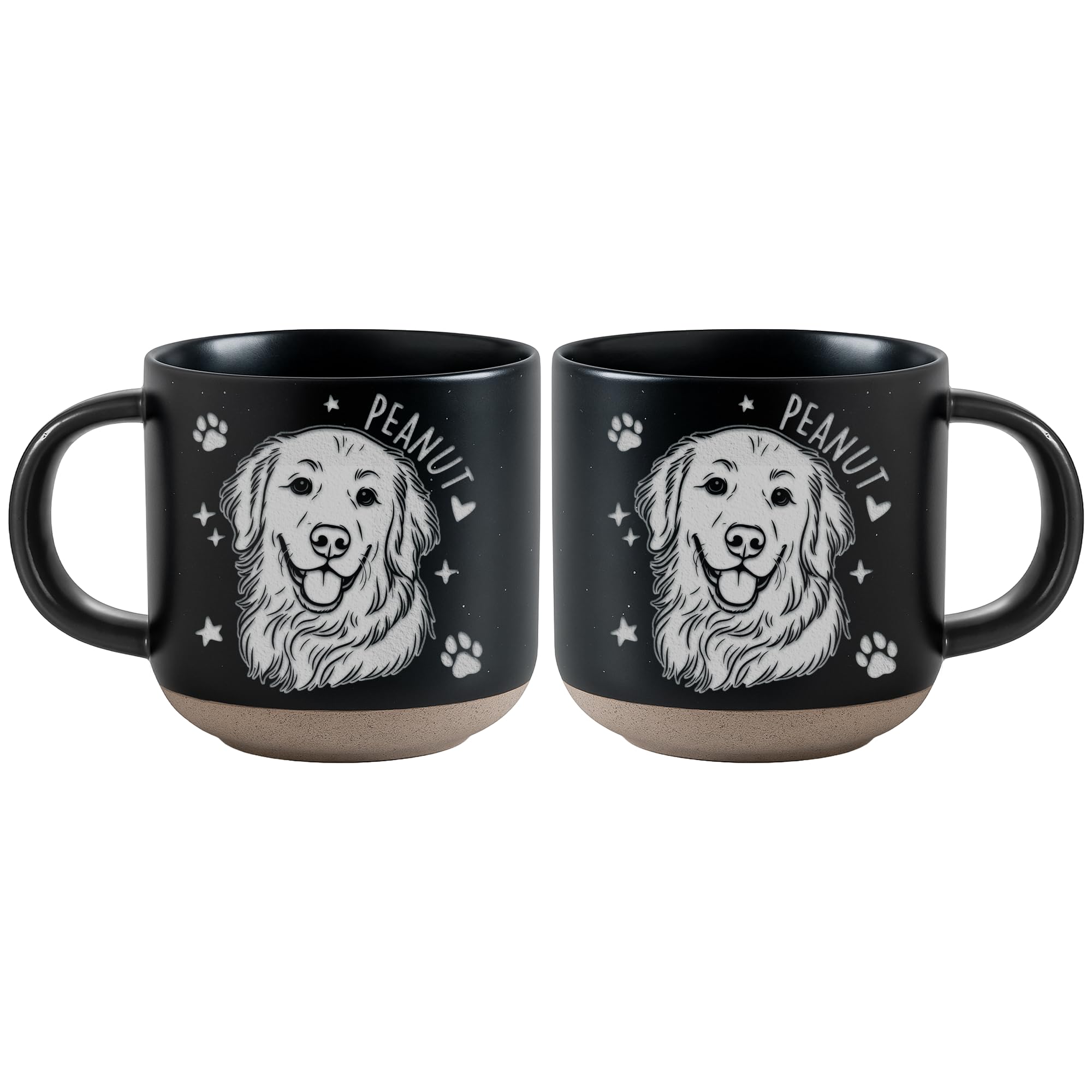 Custom Pet Engraved Mug - Personalized Ceramic Coffee Cup with Dog or Cat Photo and Name, Memorial Gift, Unique Pet Lover Keepsake