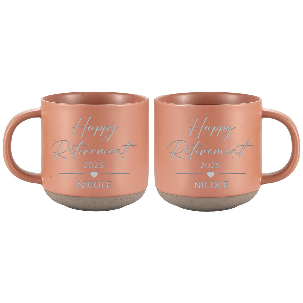 Personalized Engraved Retired Mug - Custom Ceramic Coffee Cup 12oz, Unique Retirement Gift for Men or Women, Funny Personalized Retirement Gifts Idea