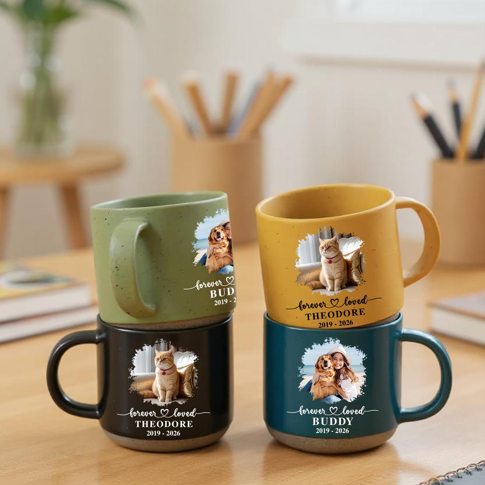 Personalized Dog Coffee Mug - Custom Dogs Memorial Gift, Pet Loss Sympathy Cup, Remembrance Mug for Dog Mom, Puppy Passing Tribute