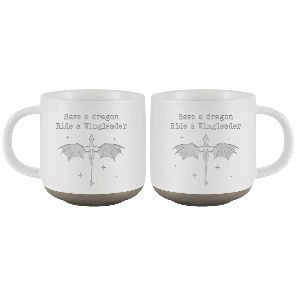 Engraved Wingleader Mug - Dragon Rider Inspired Coffee Cup, Bookish Fantasy Drinkware 12OZ, Unique Reader Present for Fans