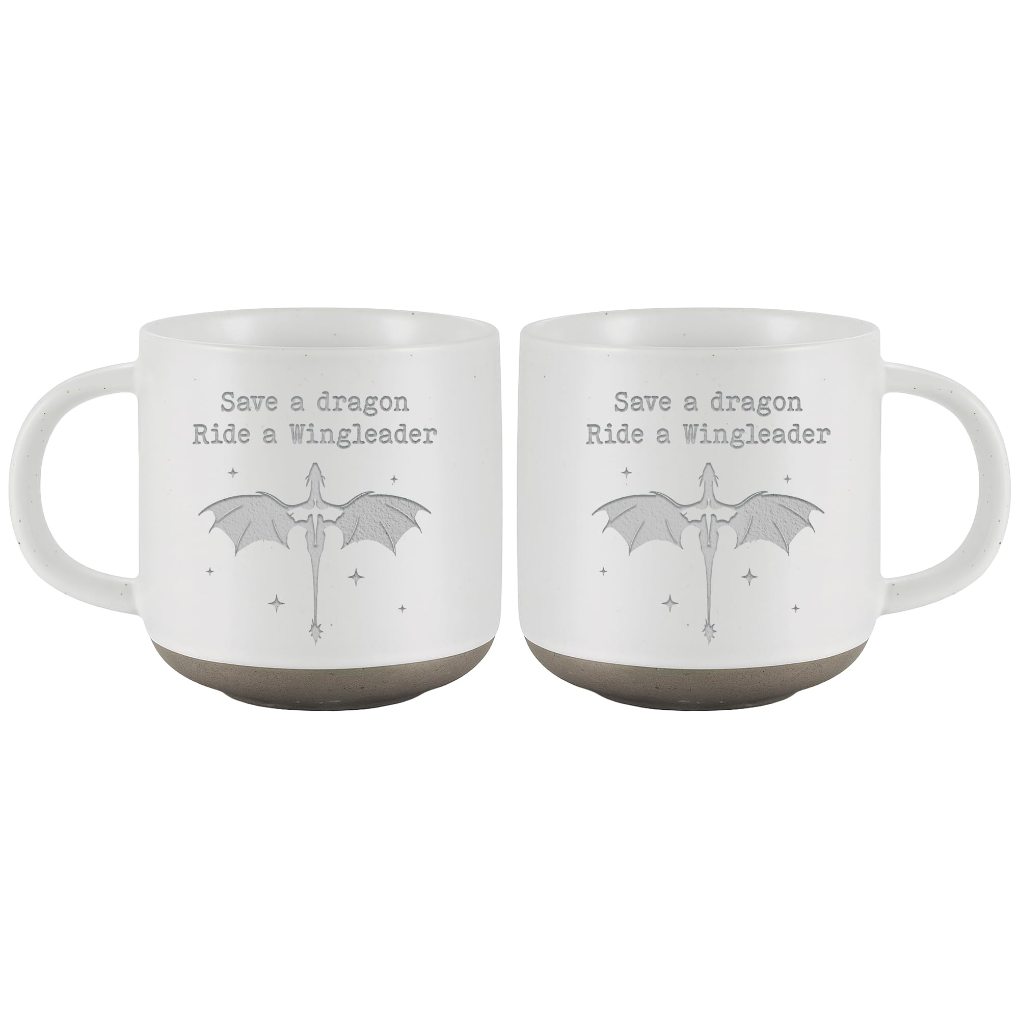 Engraved Wingleader Mug - Dragon Rider Inspired Coffee Cup, Bookish Fantasy Drinkware 12OZ, Unique Reader Present for Fans