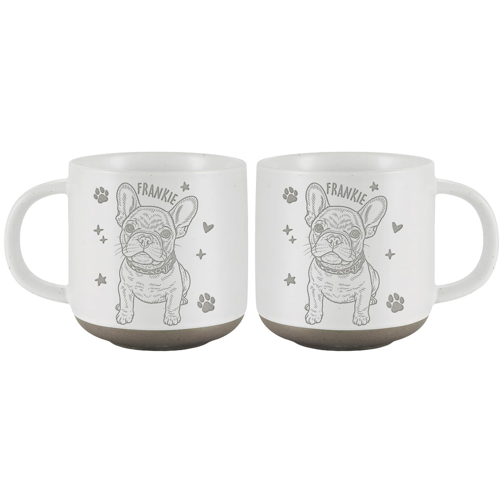 Custom Pet Engraved Mug - Personalized Ceramic Coffee Cup with Dog or Cat Photo and Name, Memorial Gift, Unique Pet Lover Keepsake