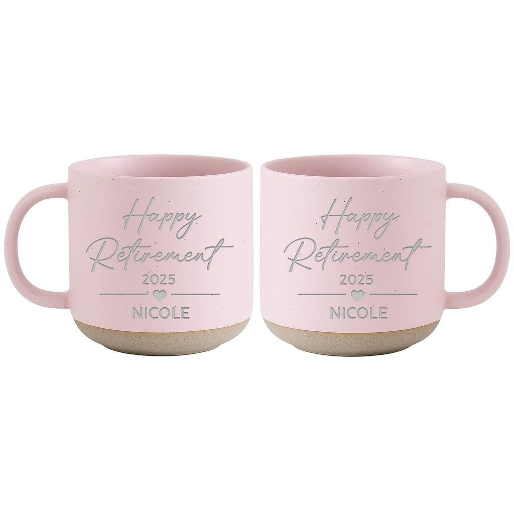 Personalized Engraved Retired Mug - Custom Ceramic Coffee Cup 12oz, Unique Retirement Gift for Men or Women, Funny Personalized Retirement Gifts Idea