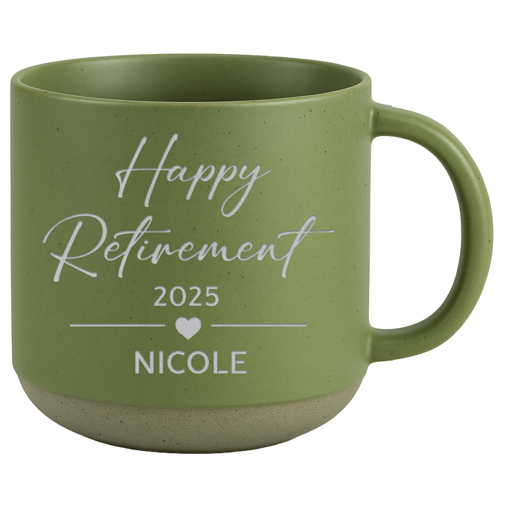 Personalized Engraved Retired Mug - Custom Ceramic Coffee Cup 12oz, Unique Retirement Gift for Men or Women, Funny Personalized Retirement Gifts Idea