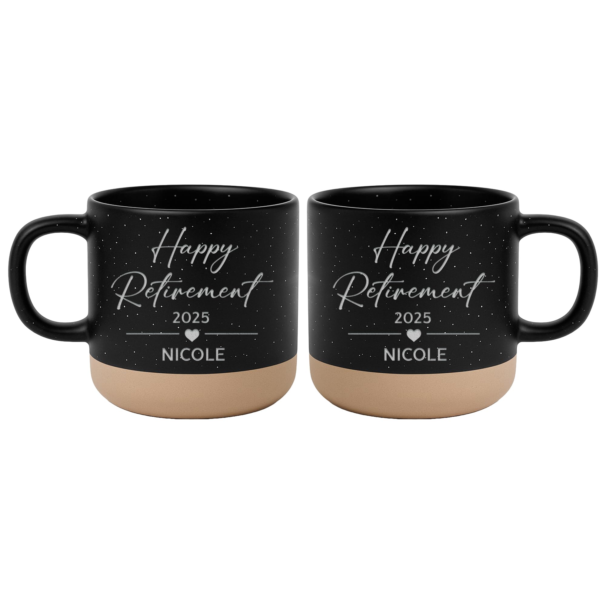Personalized Engraved Retired Mug - Custom Ceramic Coffee Cup 12oz, Unique Retirement Gift for Men or Women, Funny Personalized Retirement Gifts Idea