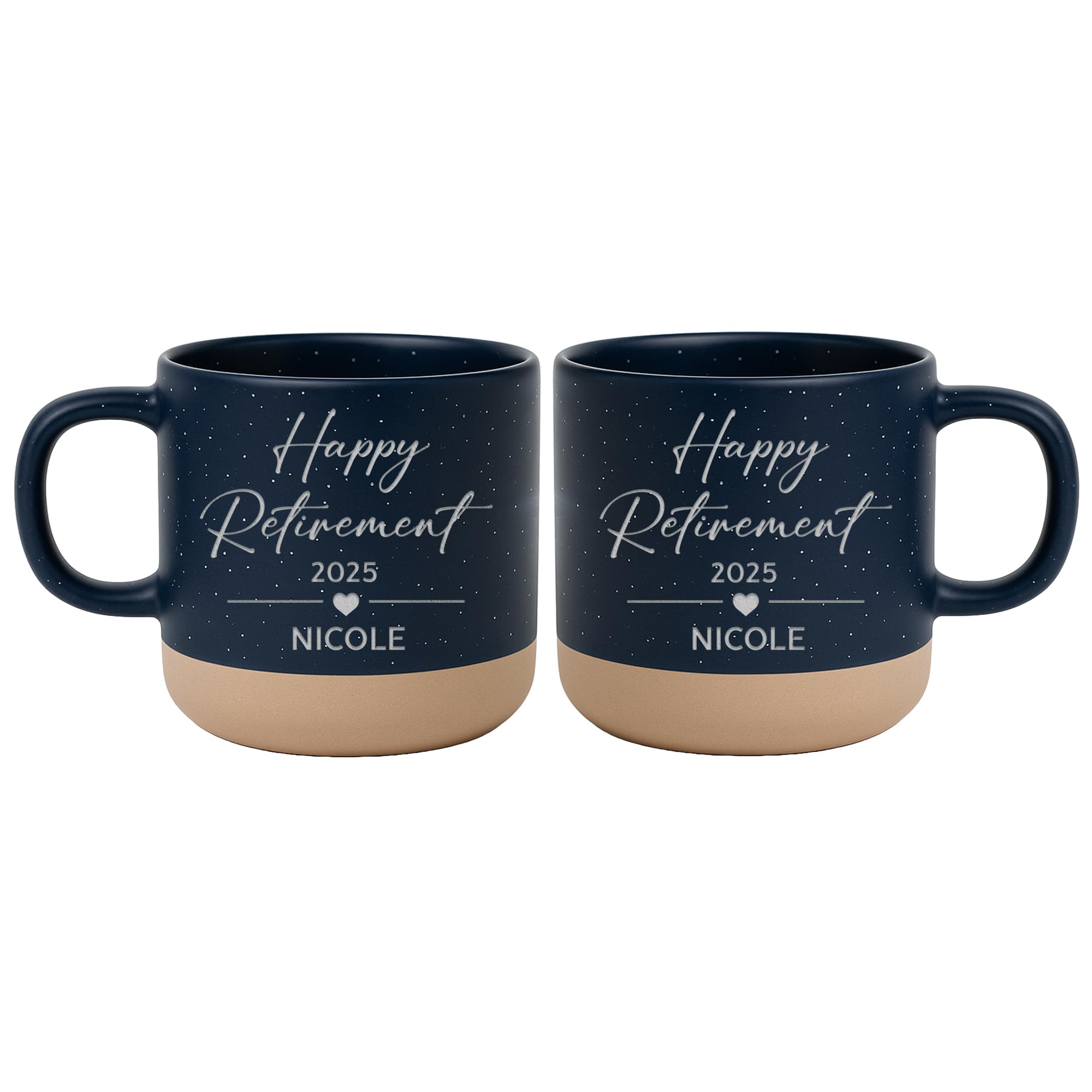 Personalized Engraved Retired Mug - Custom Ceramic Coffee Cup 12oz, Unique Retirement Gift for Men or Women, Funny Personalized Retirement Gifts Idea