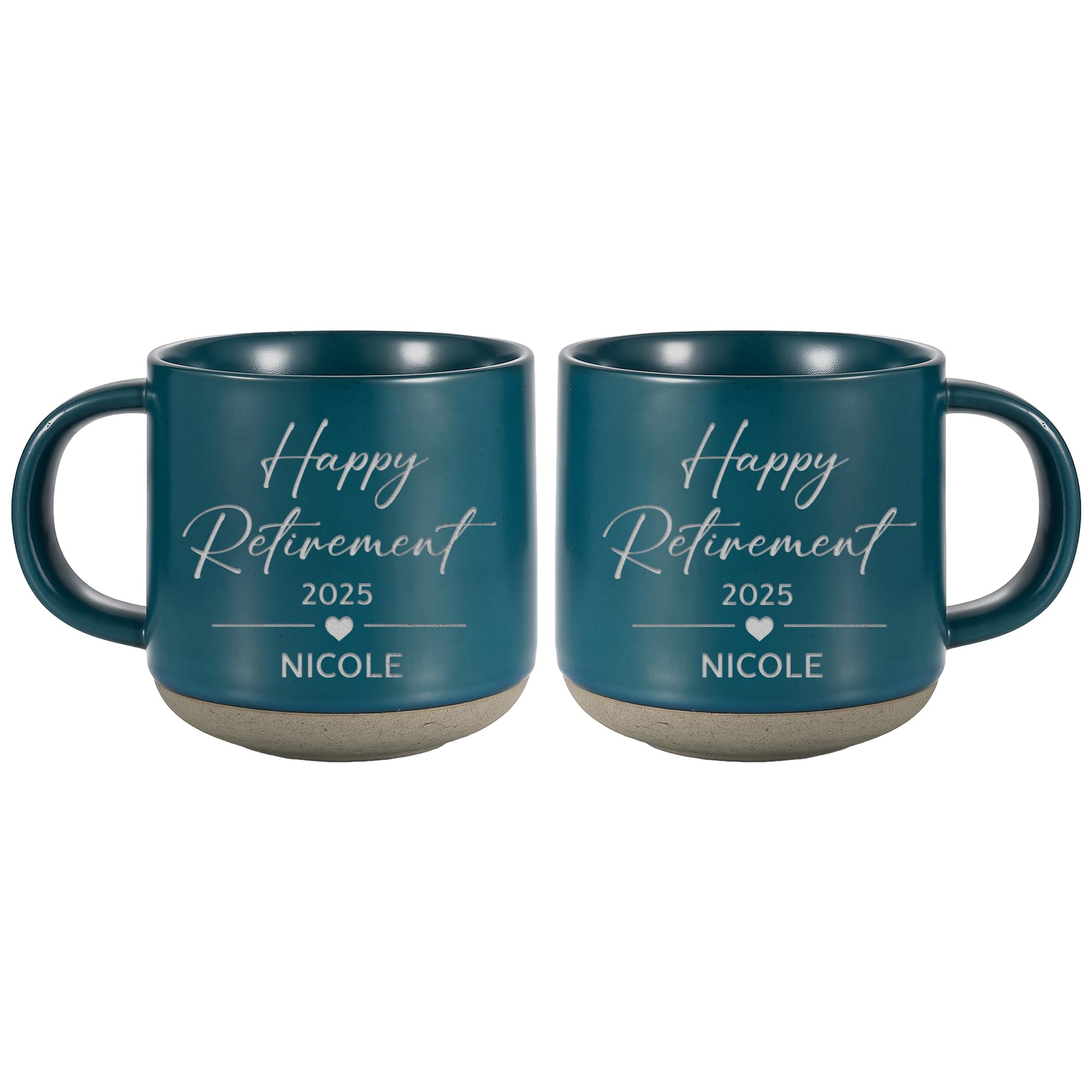 Personalized Engraved Retired Mug - Custom Ceramic Coffee Cup 12oz, Unique Retirement Gift for Men or Women, Funny Personalized Retirement Gifts Idea