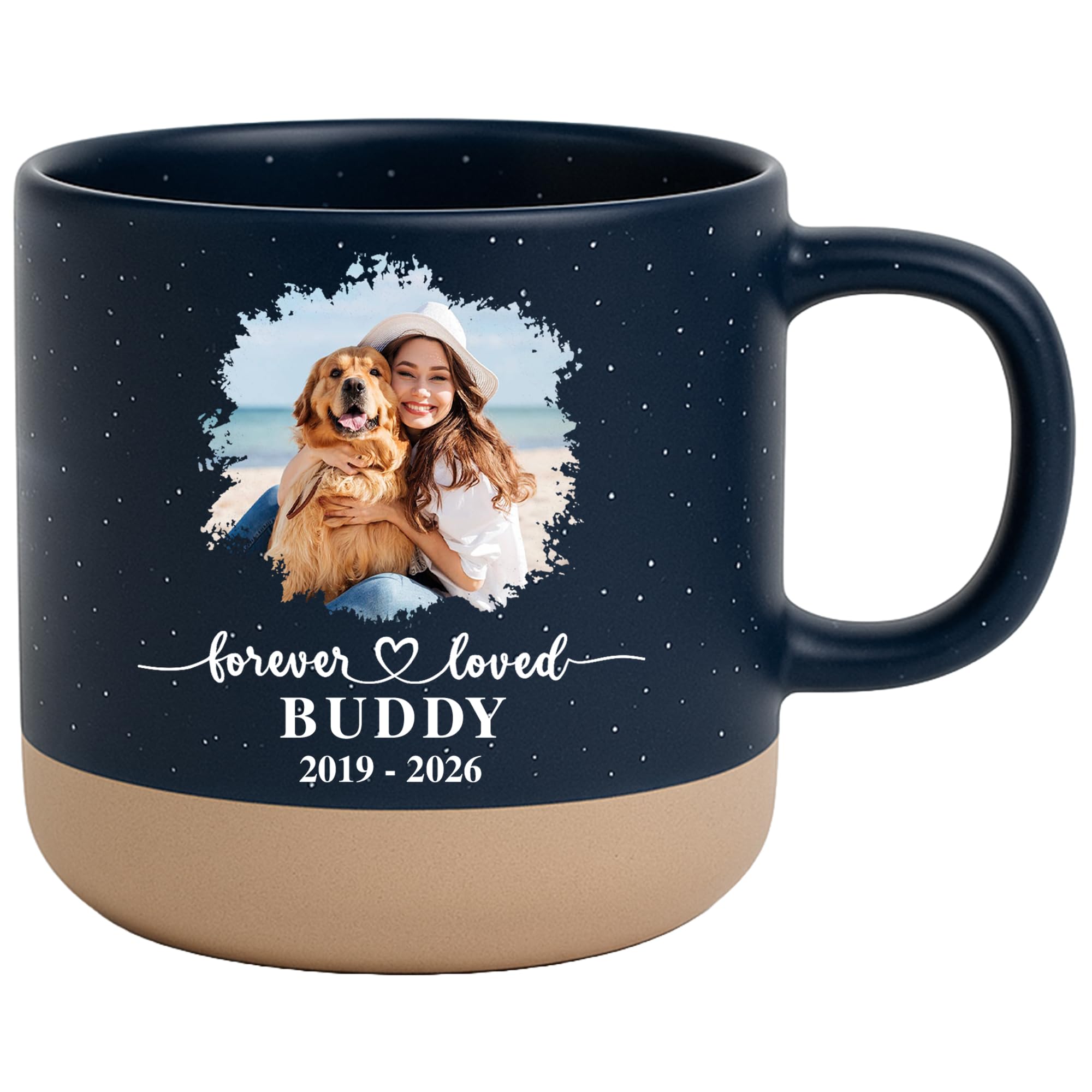 Personalized Dog Coffee Mug - Custom Dogs Memorial Gift, Pet Loss Sympathy Cup, Remembrance Mug for Dog Mom, Puppy Passing Tribute