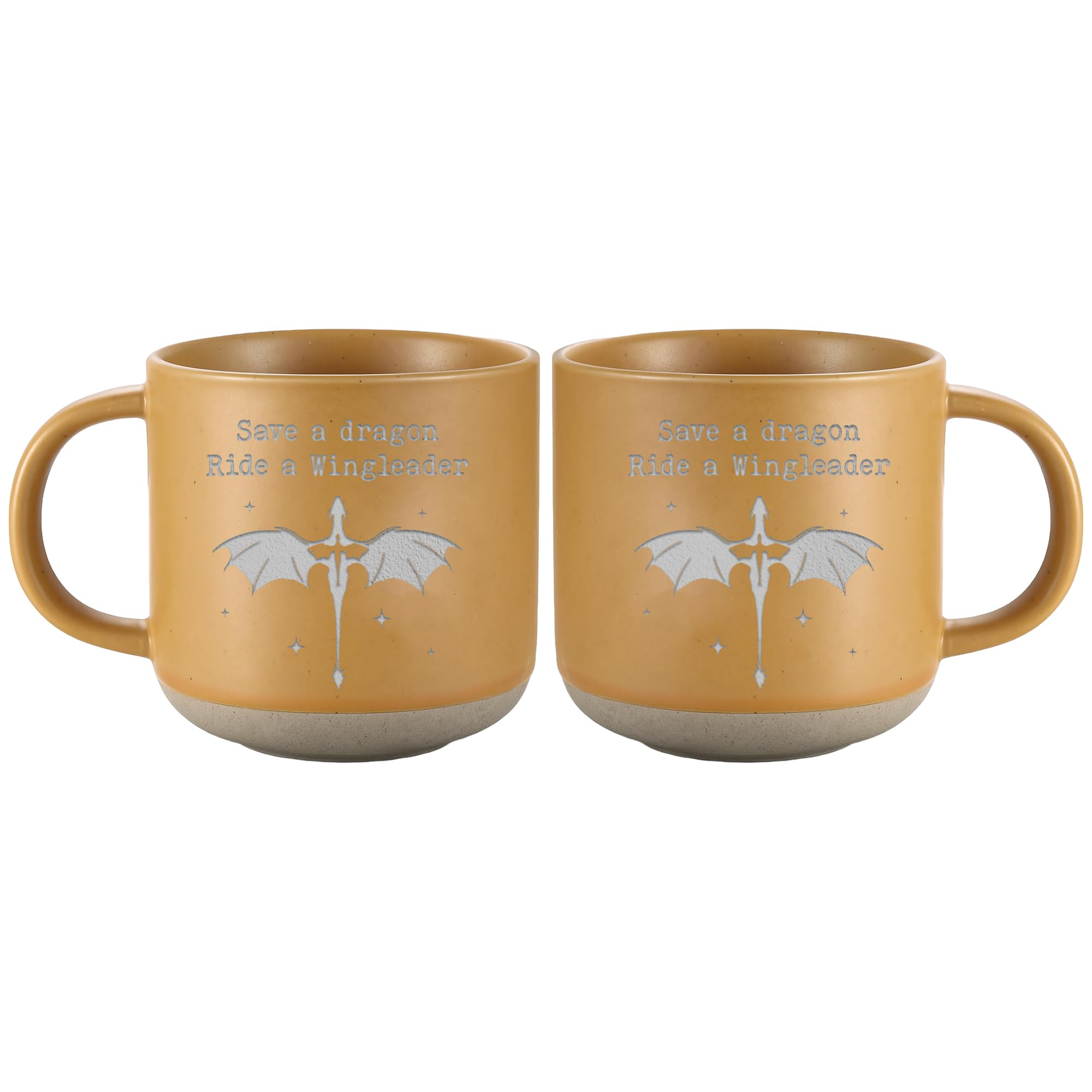 Engraved Wingleader Mug - Dragon Rider Inspired Coffee Cup, Bookish Fantasy Drinkware 12OZ, Unique Reader Present for Fans