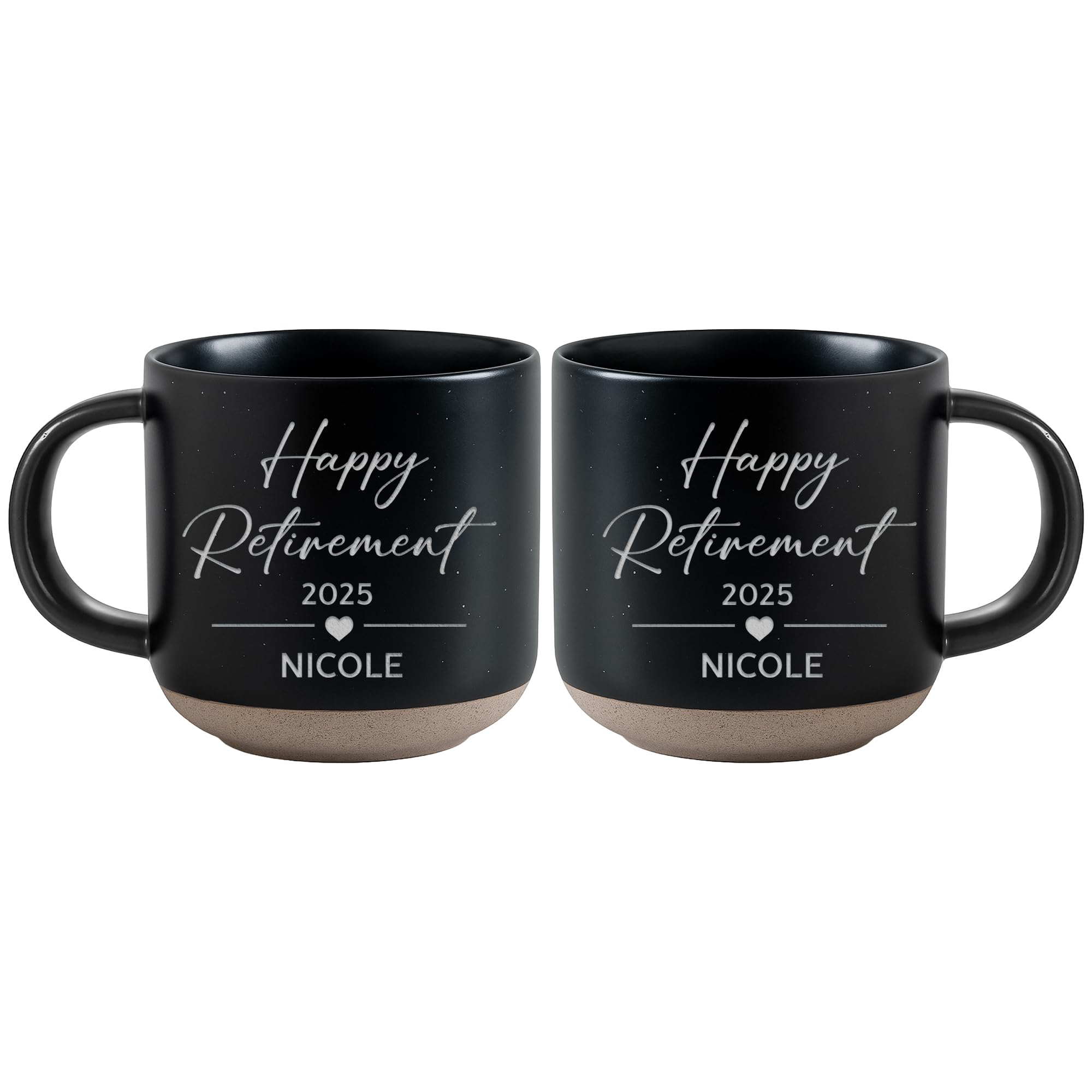 Personalized Engraved Retired Mug - Custom Ceramic Coffee Cup 12oz, Unique Retirement Gift for Men or Women, Funny Personalized Retirement Gifts Idea