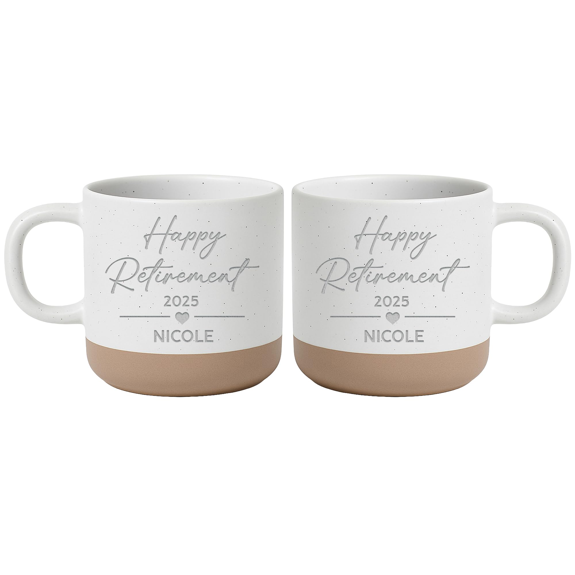 Personalized Engraved Retired Mug - Custom Ceramic Coffee Cup 12oz, Unique Retirement Gift for Men or Women, Funny Personalized Retirement Gifts Idea
