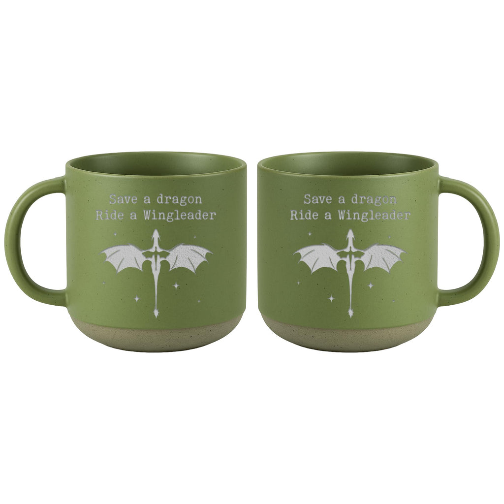 Engraved Wingleader Mug - Dragon Rider Inspired Coffee Cup, Bookish Fantasy Drinkware 12OZ, Unique Reader Present for Fans