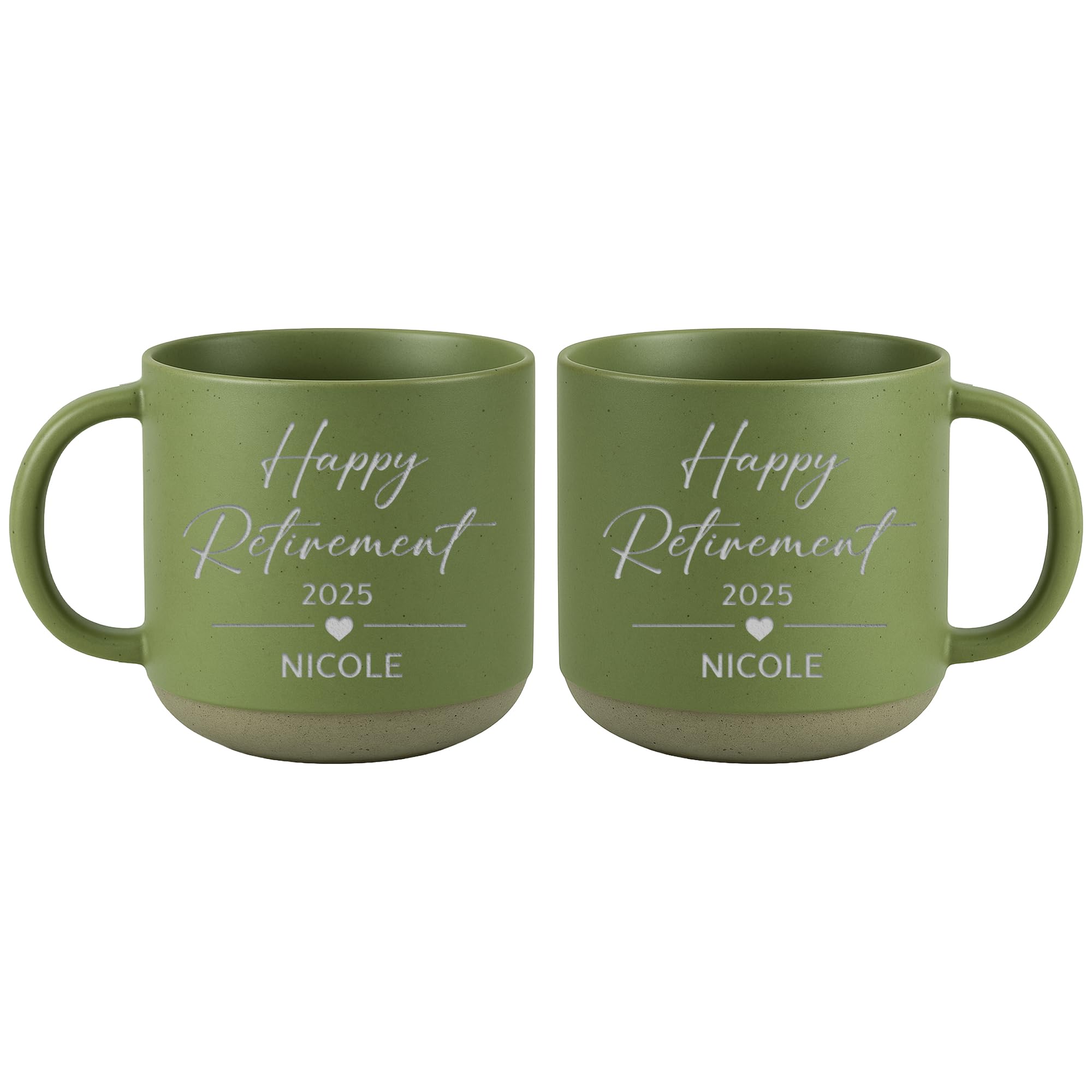 Personalized Engraved Retired Mug - Custom Ceramic Coffee Cup 12oz, Unique Retirement Gift for Men or Women, Funny Personalized Retirement Gifts Idea