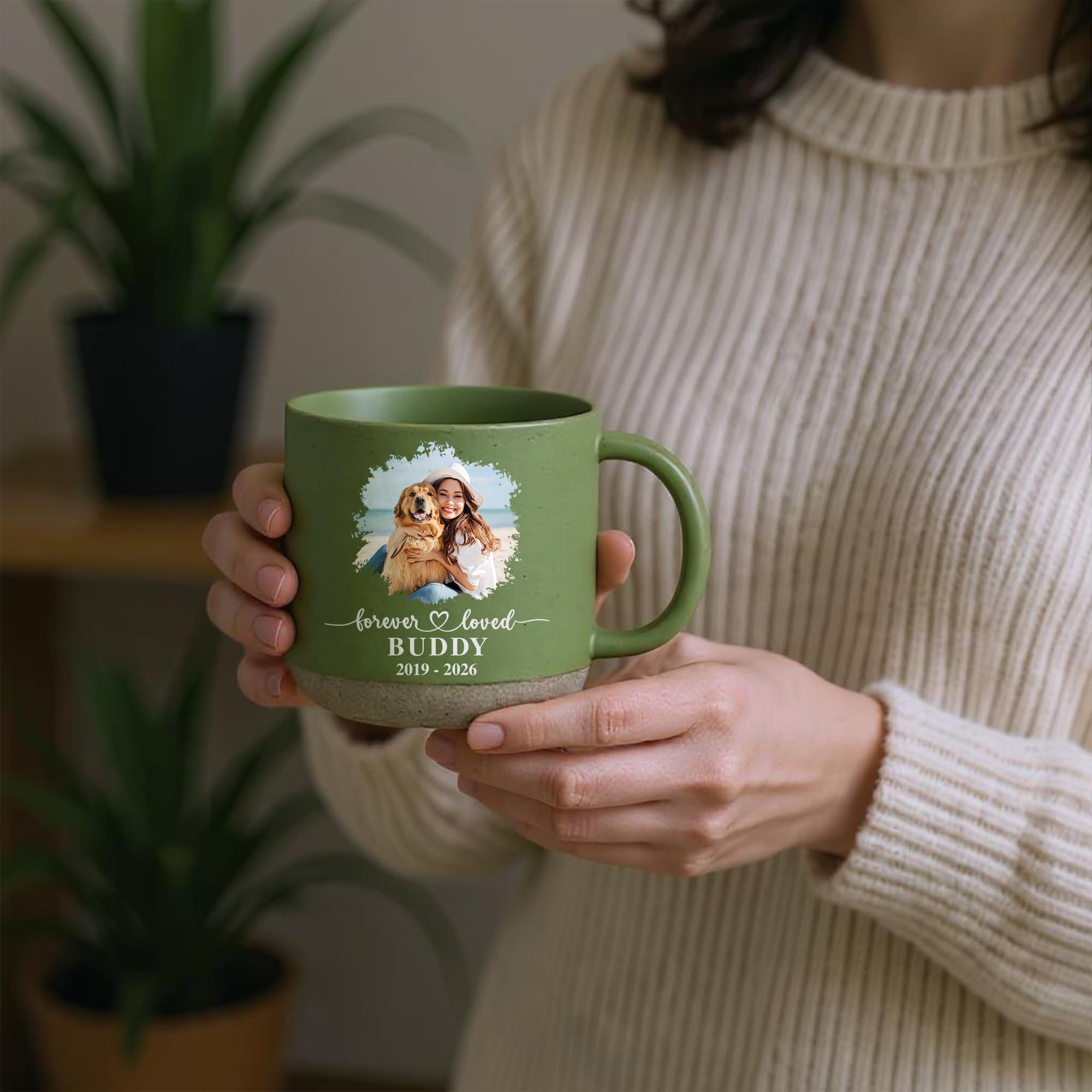 Personalized Dog Coffee Mug - Custom Dogs Memorial Gift, Pet Loss Sympathy Cup, Remembrance Mug for Dog Mom, Puppy Passing Tribute