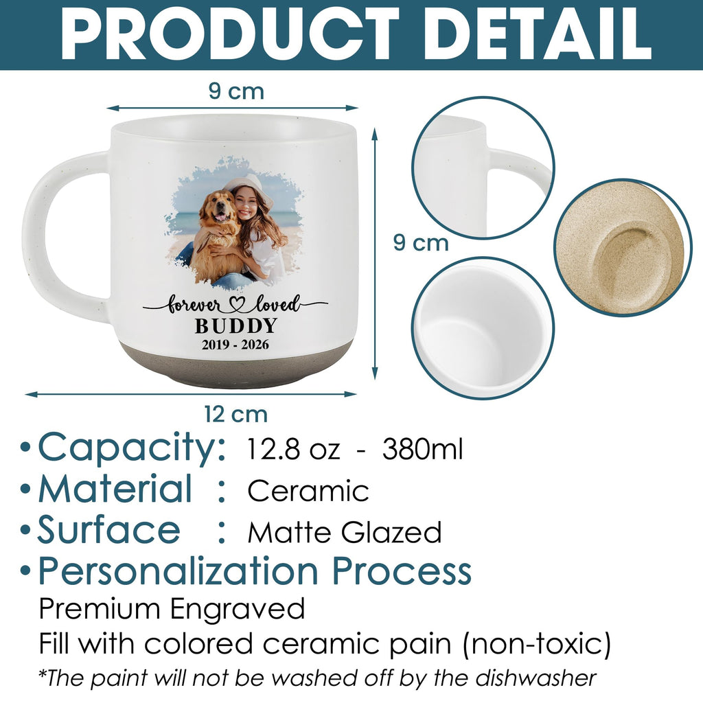 Personalized Dog Coffee Mug - Custom Dogs Memorial Gift, Pet Loss Sympathy Cup, Remembrance Mug for Dog Mom, Puppy Passing Tribute