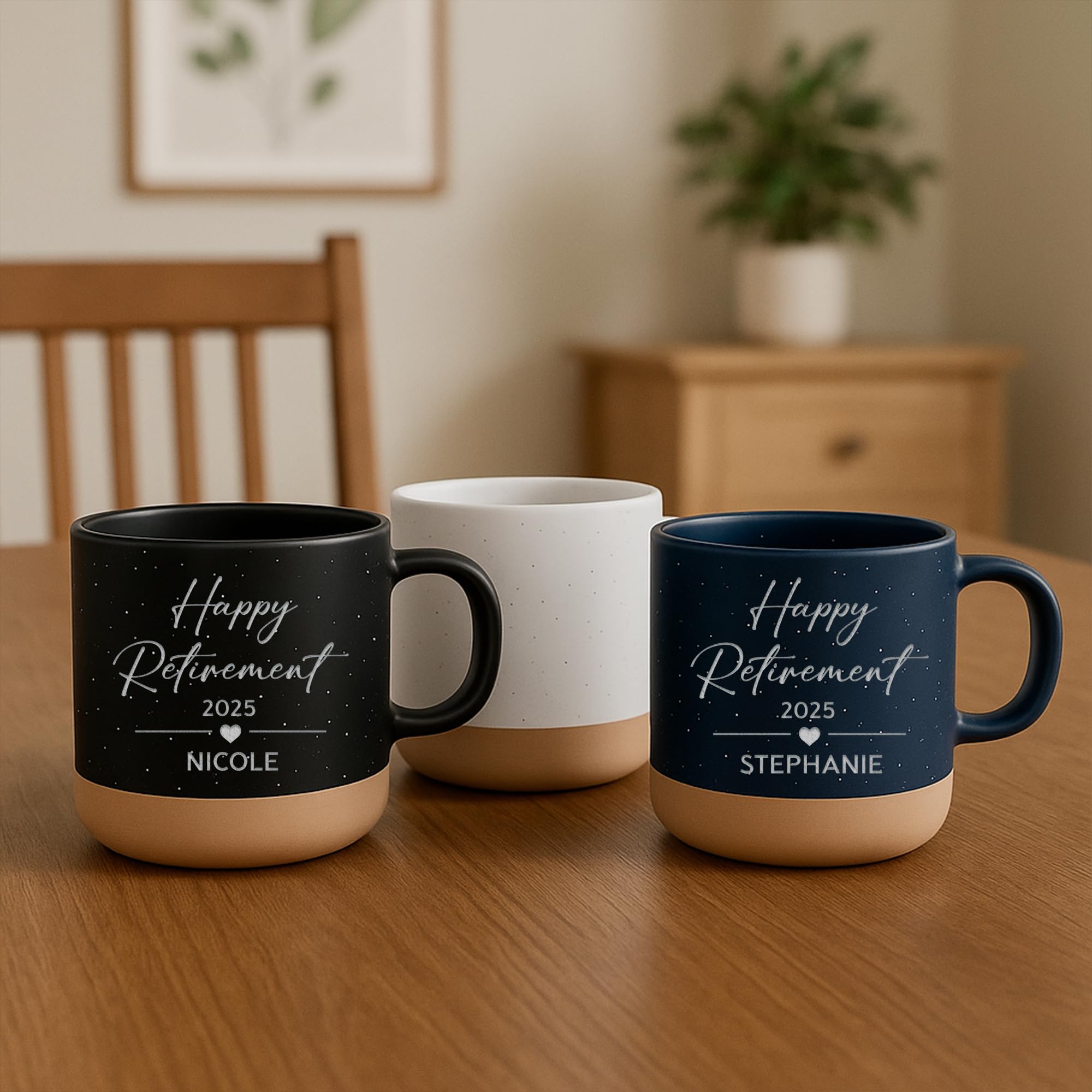 Personalized Engraved Retired Mug - Custom Ceramic Coffee Cup 12oz, Unique Retirement Gift for Men or Women, Funny Personalized Retirement Gifts Idea