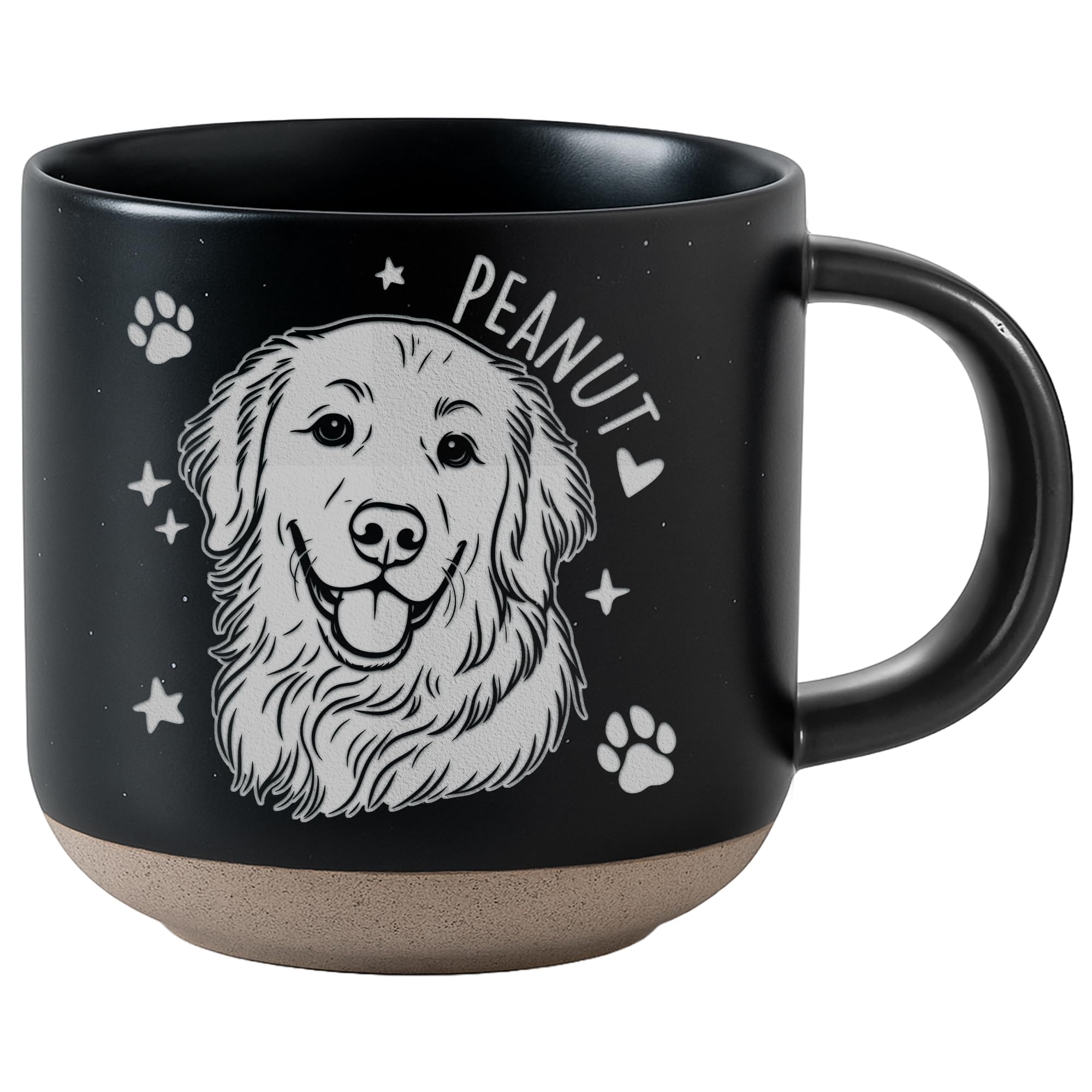 Custom Pet Engraved Mug - Personalized Ceramic Coffee Cup with Dog or Cat Photo and Name, Memorial Gift, Unique Pet Lover Keepsake