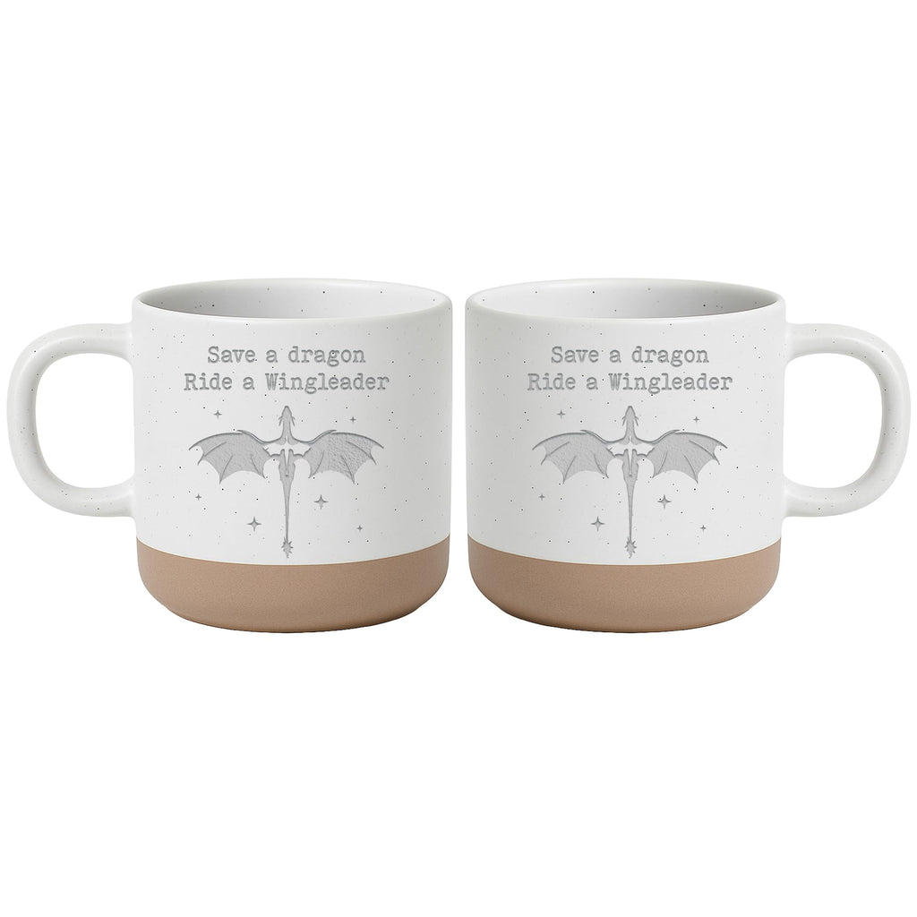 Engraved Wingleader Mug - Dragon Rider Inspired Coffee Cup, Bookish Fantasy Drinkware 12OZ, Unique Reader Present for Fans