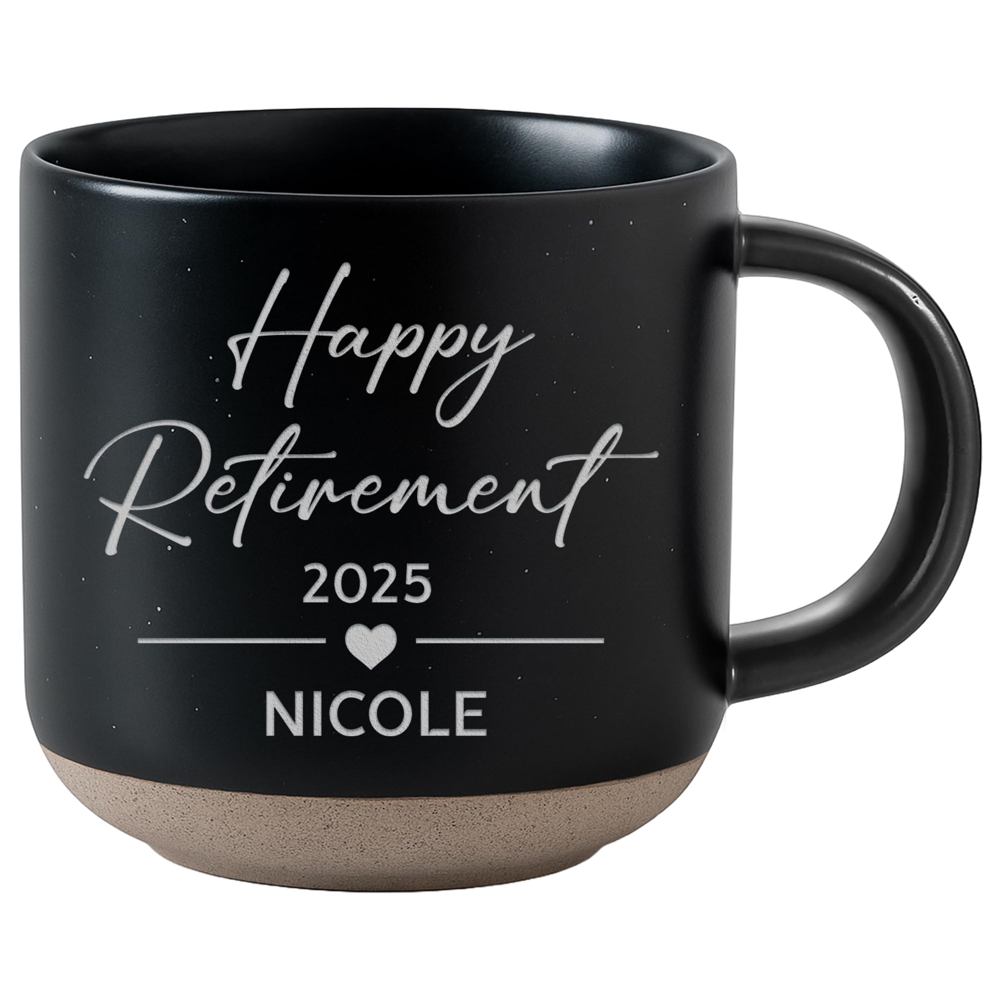 Personalized Engraved Retired Mug - Custom Ceramic Coffee Cup 12oz, Unique Retirement Gift for Men or Women, Funny Personalized Retirement Gifts Idea