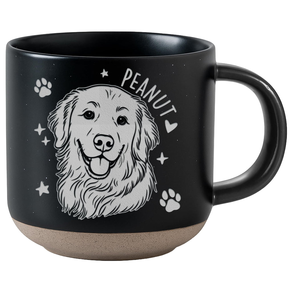 Custom Pet Engraved Mug - Personalized Ceramic Coffee Cup with Dog or Cat Photo and Name, Memorial Gift, Unique Pet Lover Keepsake
